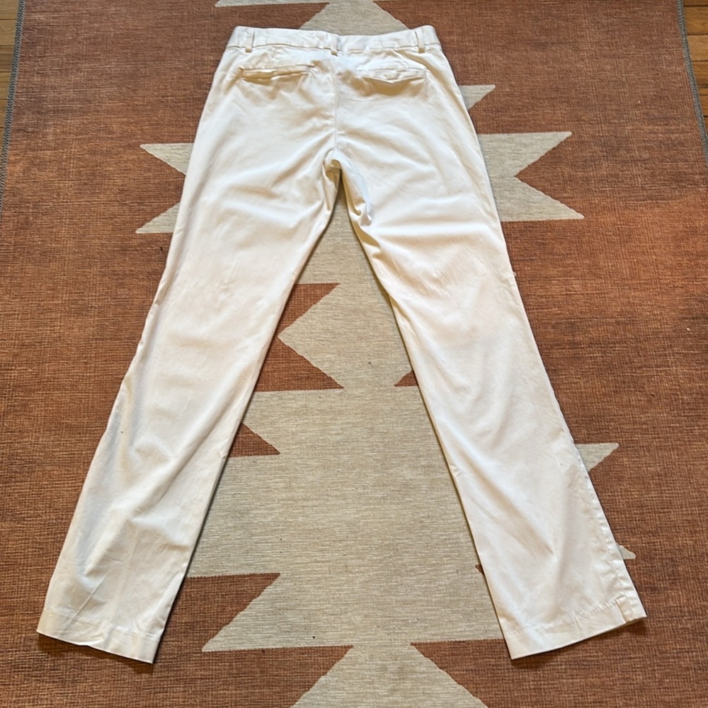 Size 4 Banana Republic white Logan Fit pants - Picture 2 of 3